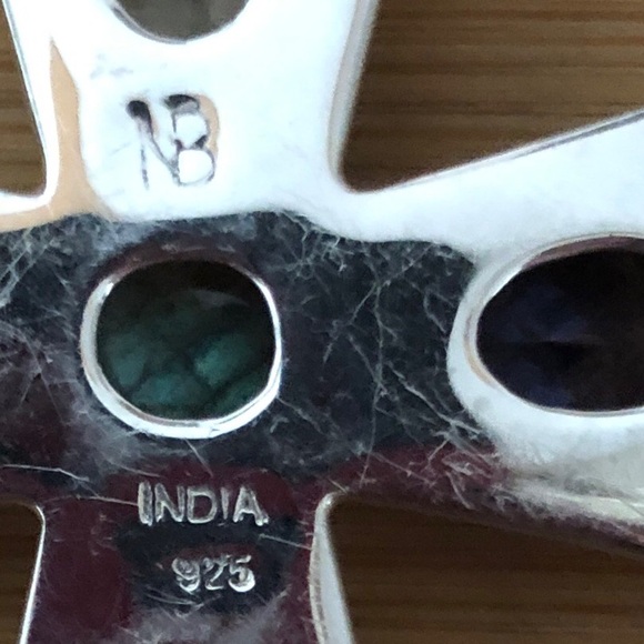 $86 Nicky Butler Estate Cross 925 India Sterling Silver - Picture 2 of 6